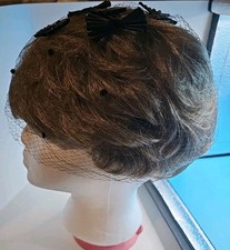 Vintage Hair Net Fascinator With Bows