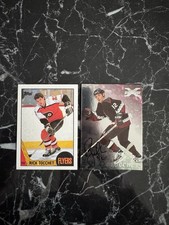 (2) Rick Tocchet 1987-88 Topps Rookie Card #2 / 1998-99 ITG BAP Autograph Card. rookie card picture