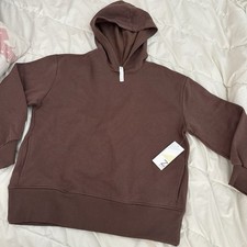 Z by Zella NWT relaxed fit women  s sz small chocolate brown hooded sweatshirt