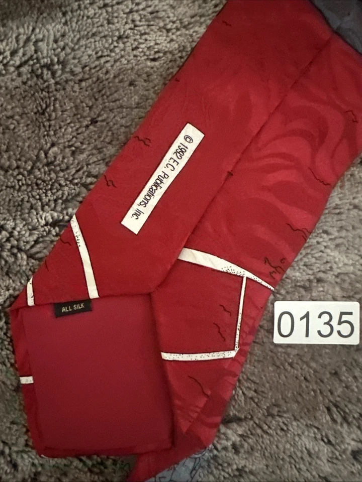 Corbata de cuello de árbitro de béisbol Alfred E Neuman 1992 revista MAD EC Foto 3 de 4