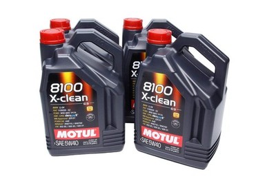 102051 Motul 5L Synthetic Engine Oil 8100 5W40 X-Clean C3-505 01-502 00-505