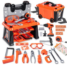 Juego de herramientas infantil con taladro el ctrico, ideal para ni os 3-8 a os