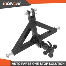 Labwork 3 Point 2" Trailer Hitch Receiver And Towing Ball For Tractor With Hook