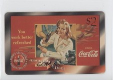 1996 Score Board Coca-Cola Sprint Phone Cards $2 #6 1md