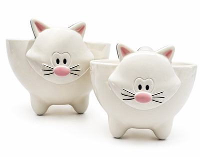Katze Messlöffel Schüsseln 2er Set Kochen Küche Backen Kitty Cat's