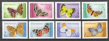 Romania 1969 Insects Butterfly Schmetterlinge Papillons Moths compl set MNH