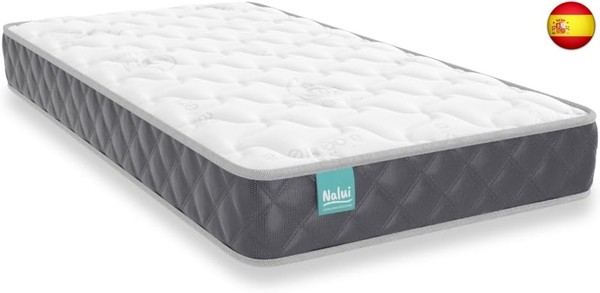 Nalui - Colchón Cuna 120 x 60 cm Baby Dreams Núcleo HR Adapt Foam, Lateral 3D T