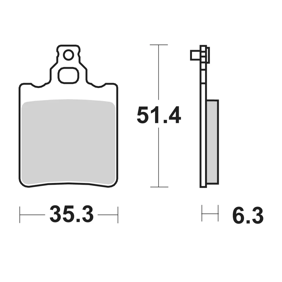 Brake Pads for APRILIA RS 50 1995-1998 Rear Street SBS - Image 2 of 4