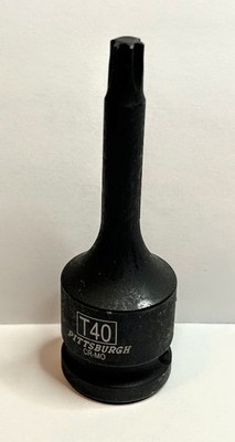 Pittsburgh Impact Torx Star Bit Socket T40 x 1/2'' -Free USA Shipping