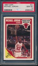 PSA 10 MICHAEL JORDAN 1989-90 89-90 Fleer #21 Chicago Bulls HOF RARE GEM MINT