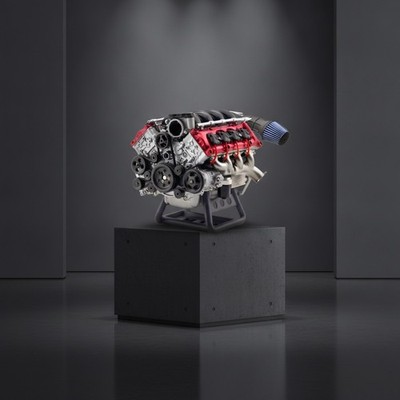 Mini V8 Engine Kits That Runs, V8 Model Engine Kit Cison Engine MAD RC Engine...
