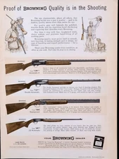 Browning Rifles Original 1959 Vintage Print Ad Wall Art