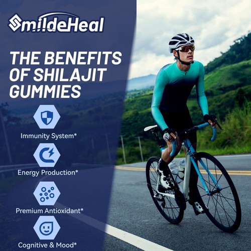 Shilajit Gummies 1000mg Bio 85+ Spurenstoffe mit Ashwagandha Pilz - Bild 7 von 9
