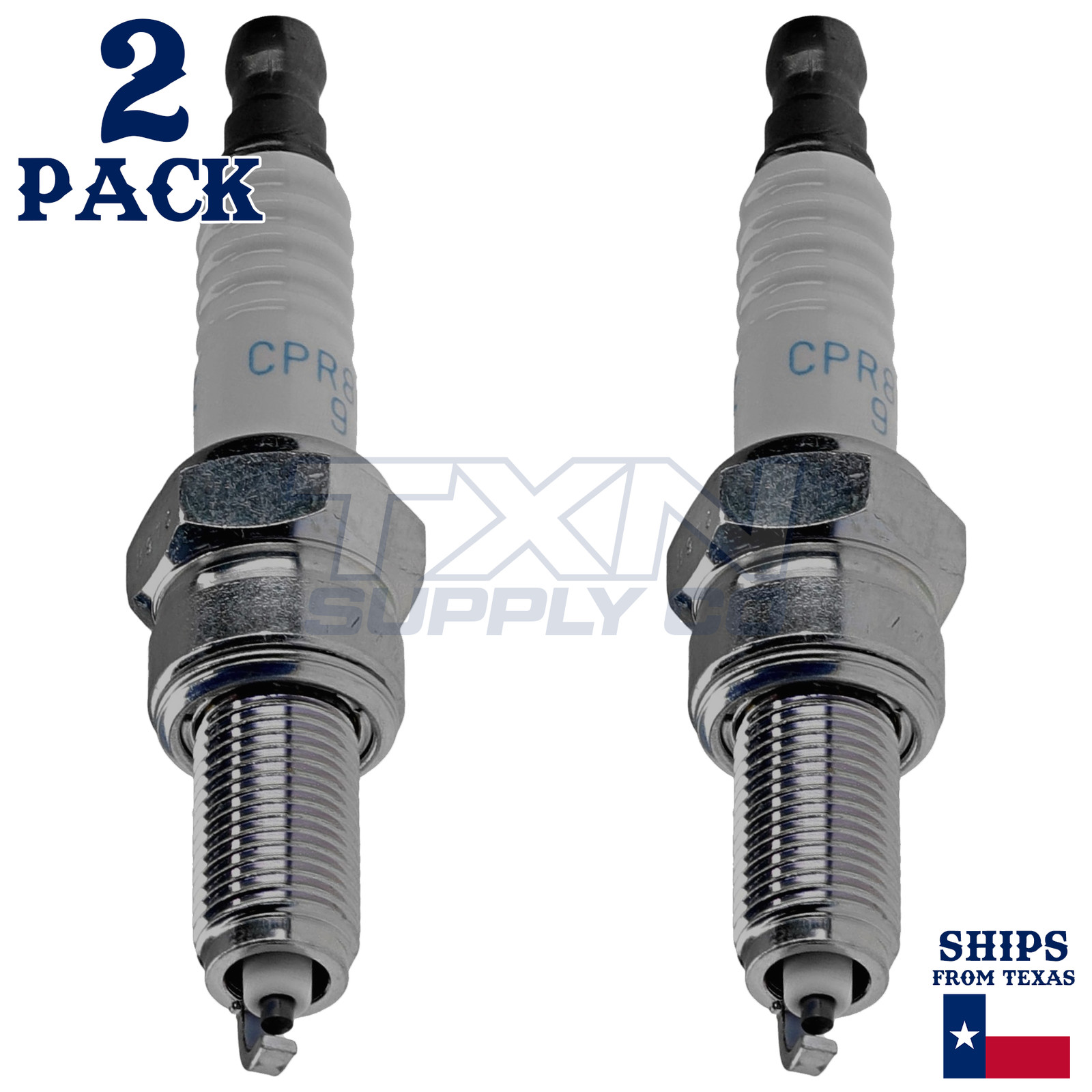 NGK 6607 CPR8EB-9 Spark Plugs 2 Pack