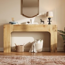 Farmhouse Console Table, 1.2/1.6 m Rustic Wooden Entryway Sofa Table