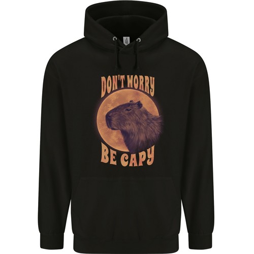 Dont Worry Be Cappy Funny Cappybara Childrens Kids Hoodie