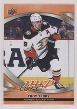 2023-24 Upper Deck MVP Orange 11/100 Troy Terry #209 0x4a