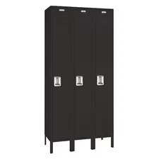 Lyon Kkc50923 Wardrobe Locker, 54 In W, 18 In D, 78 In H, (1) Tier, (3) Wide