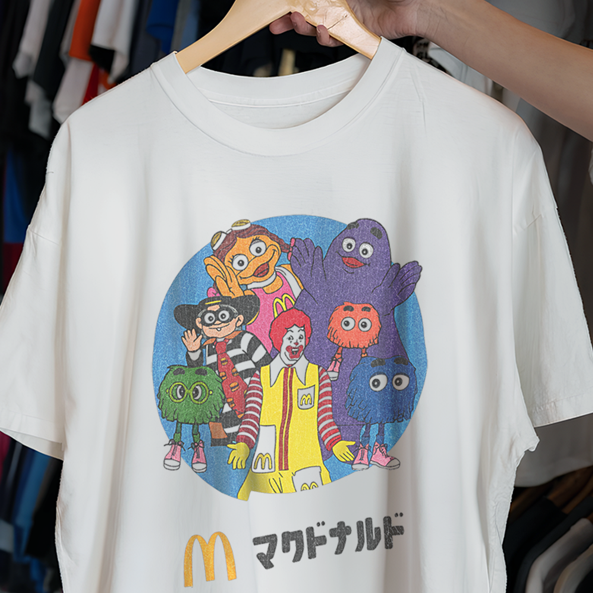 McDonald's 80s Japan T-Shirt Vintage Style S-5XL | eBay