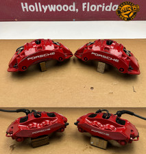2010-2023 Porsche Panamera Front Rear Left Right Brake Calipers Brembo Red Oem