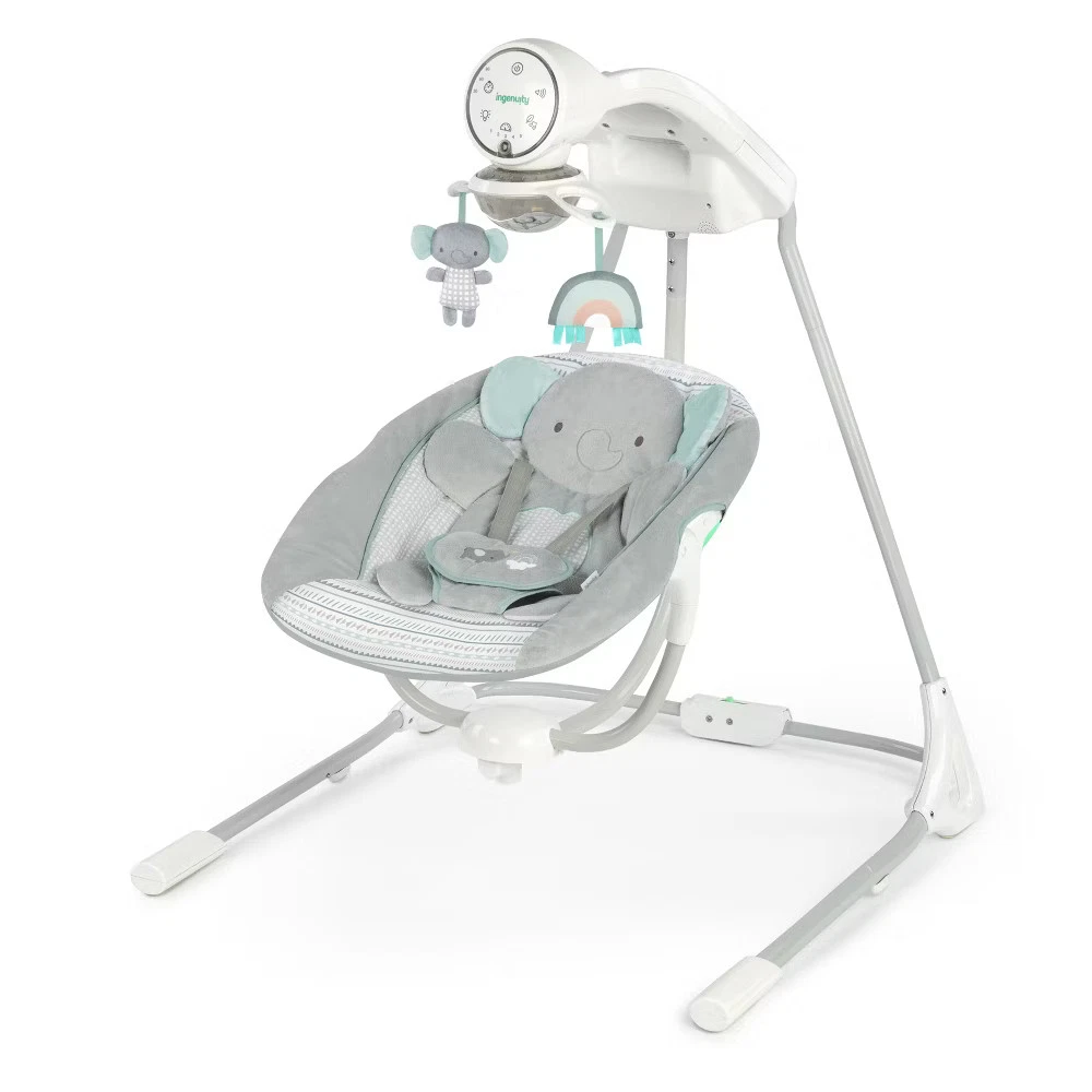 Ingenuity InLighten Soothing Swing - Van the Elephant
Opens in a new window or tab