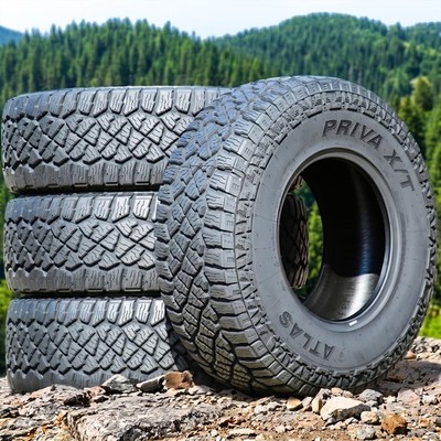 4 Atlas Tire Priva X/T 35X12.50R17 125R E 10 Ply Light Truck