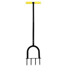 4x9cm Vencier Lawn Spike Aerator 96cm T-Handle Non-Slip Solid Steel Spikes Soil