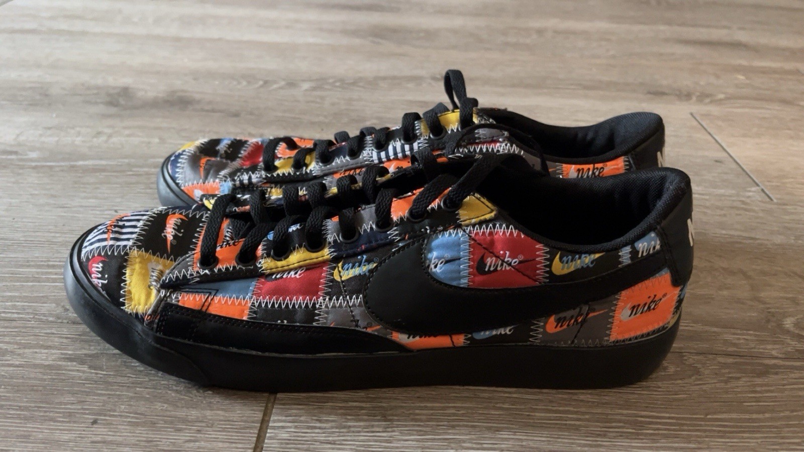 Nike Blazer Low Patchwork Embroidered Multicolor … - image 1