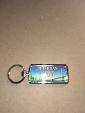 Michigan License Plate KeyChain Name Lisa  Ma...