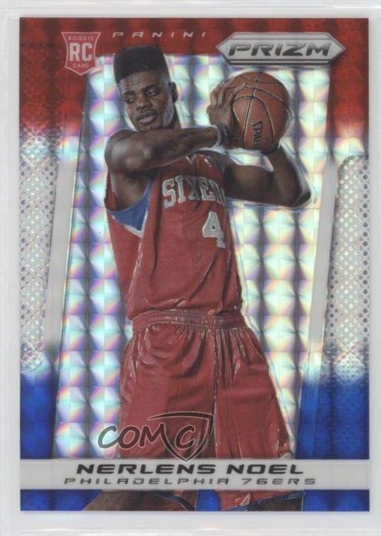 2013-14 Panini Prizm Red White & Blue Mosaic Prizm Nerlens Noel #285 4u9