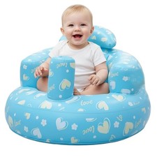 Inflatable Baby Seat Portable w/ Air Pump Portable Floor Chair for Baby 3 Month