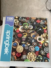 Springbok 1500 Piece Buttons Boutons Jigsaw Puzzle
