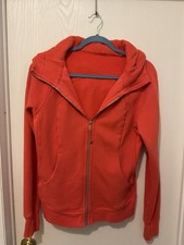 Lululemon Full Zip Scuba Hoodie Coral Sz 8