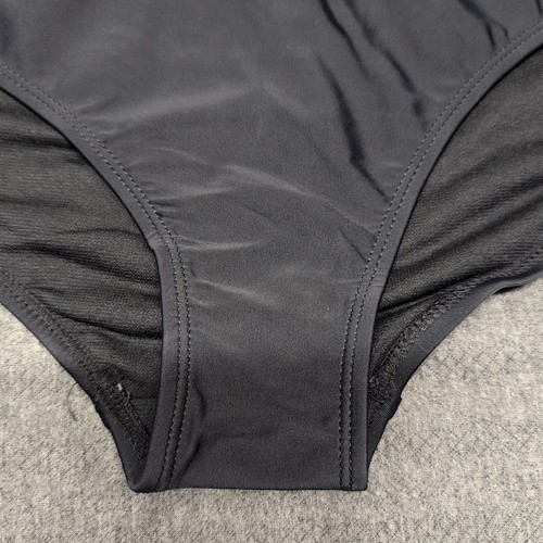 Nicole Miller Women's Hipster Swim Bottoms Hunter Black M Stretch Black - Picture 2 of 7