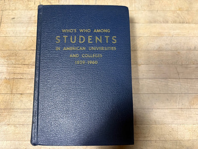 Who's Who Among Students In American Universities And Colleges 1959-1960