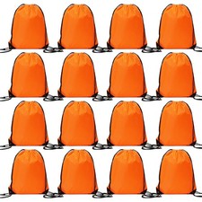 16 Pcs Drawstring Bags Bulk, Polyester Draw String Bags, Gym Sports Cinch Bag...