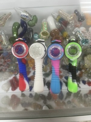 Multicolor Silicone Hand Pipe Small NEW! (READ Description)   