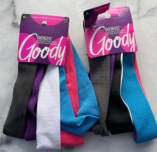 2 Goody Ouchless 1 Inch Wide Comfort Headwraps 06511 Assorted Colors 6 Ct Ea