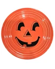 NEW Fiesta Tangerine Carson’s Jack O Lantern Pumpkin Halloween 9" Luncheon Plate