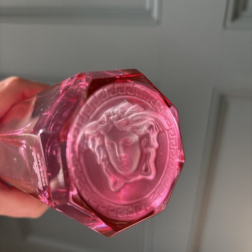 Rare Medusa Lumiere Rose Single Versace Glass - Picture 2 of 5