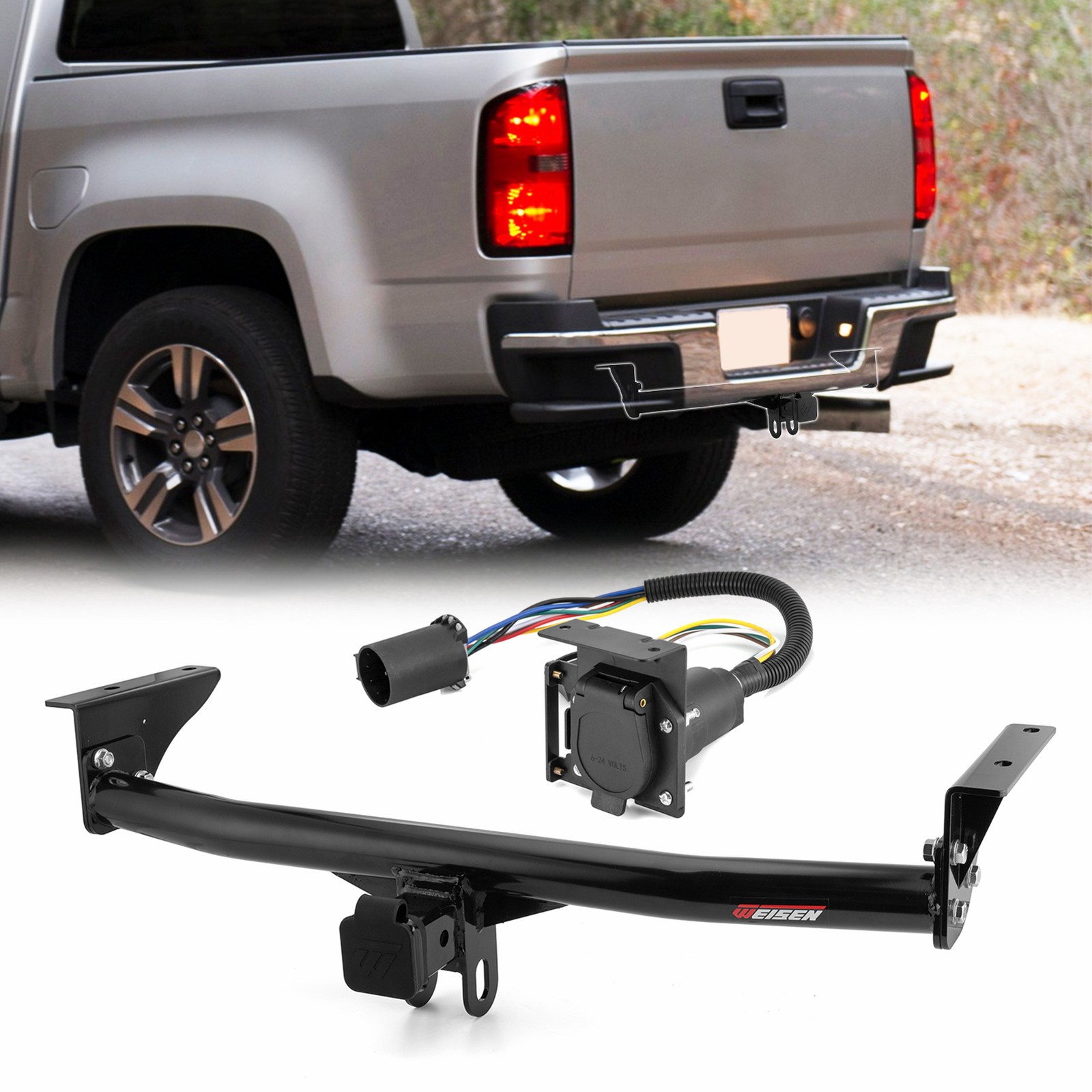 Trailer Hitch & 7 pin Wiring Kit For Chevy Colorado / GMC Canyon 2015-2022