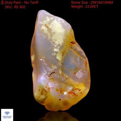 Natural Fire Opal Handmade Gemstone Pendant Supply Rough 23.00 Cts 29x16x10 mm