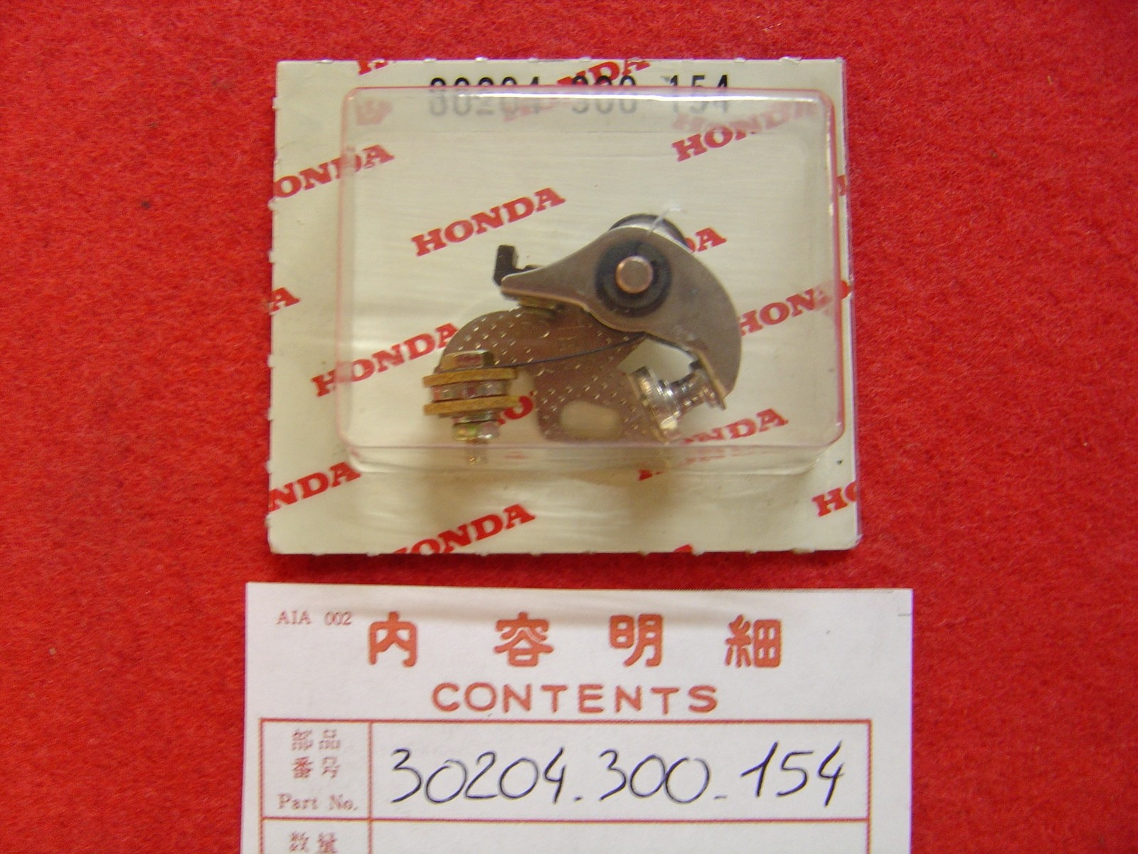 Rupteur cylindres 2 et 3 Honda 30204-300-154 élimine les ratés d'allumage CB550F