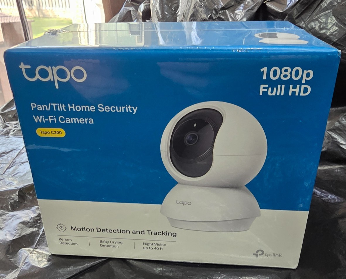 TPLINK Tapo C200 1080p Pan/Tilt Indoor Security Camera Brand New Sealed