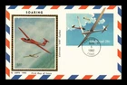 DR JIM STAMPS US FIRST DAY CARD SOARING AIRPLANES AIR MAIL COLORANO SILK CACHET