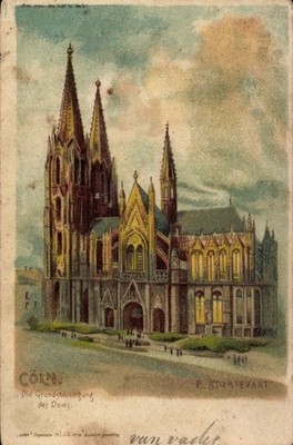 Artist Stop Against the Light Litho Sturtevant, E., Cologne on the Rhine,... - 5108345