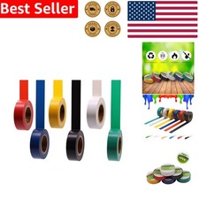 Strong Adhesive 6-Pack Electrical Tape - 0.7" x 30ft, Ideal for Home Auto Use