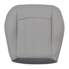 Gray Leather Driver Side Bottom Replacement Seat Cover 1 Driver side Bottom