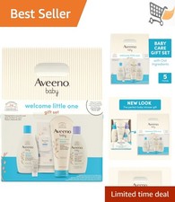 Baby Skincare Gift Set with Wash Lotion Balm Wipes for Sensitive Skin