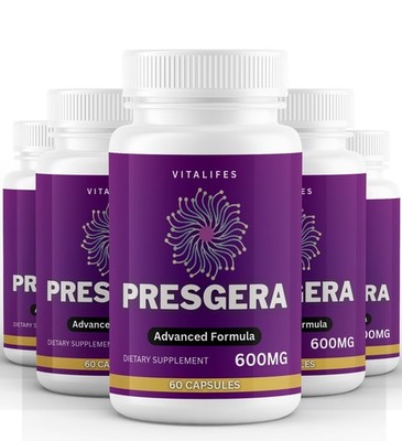 (5 Pack) Presgera Nerve Health Capsules, Advanced Healthy Nerve Support Pills